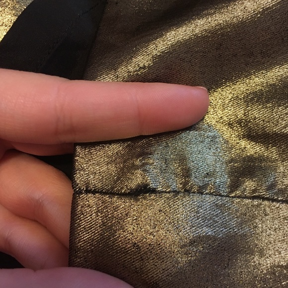 Express Black and Gold Skirt - Picture 7 of 8